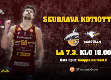Otteluinfo: Korihait – Seagulls 7.3.2026