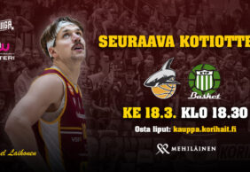 Otteluinfo: Korihait – KTP-Basket 18.3.2026