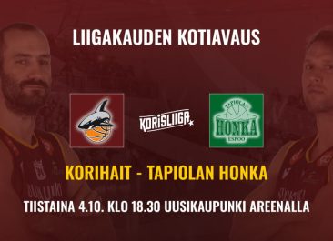 Otteluinfo: Korihait – Tapiolan Honka 4.10.2022