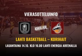 Vierasotteluinfo: Lahti Basketball – Korihait 14.10.2023