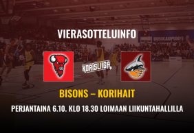 Vierasotteluinfo: Bisons – Korihait 6.10.2023