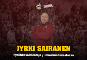 Jyrki Sairanen ottaa vastuulleen Korihaiden fysiikkavalmennuksen ja pelaajien lihashuollon
