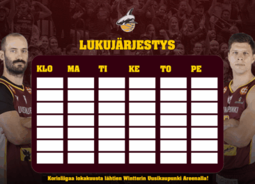 Koulut alkavat – Lataa oma Korihait-lukujärjestys