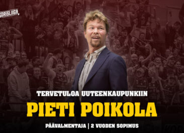 Pieti Poikola on Korihaiden uusi päävalmentaja ensi kaudesta lähtien