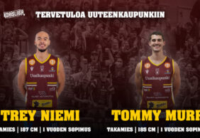 Trey Niemi ja Tommy Murr Korihaiden takakentälle