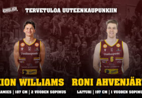 Kion Williams Tampereelta haipaitaan – Roni Ahvenjärvi jatkaa Korihaissa