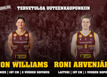 Kion Williams Tampereelta haipaitaan – Roni Ahvenjärvi jatkaa Korihaissa