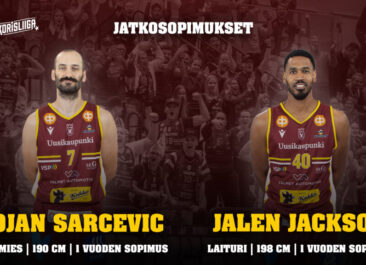 Bojan Sarcevic ja Jalen Jackson jatkavat Korihaissa