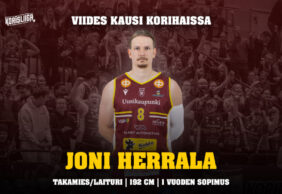 Joni Herrala aloittaa syksyllä viidennen kautensa Korihaissa