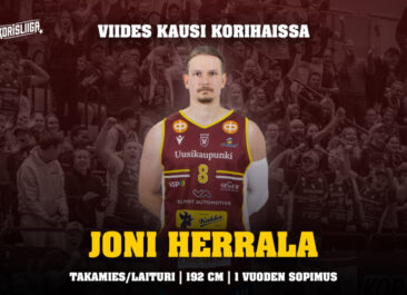 Joni Herrala aloittaa syksyllä viidennen kautensa Korihaissa